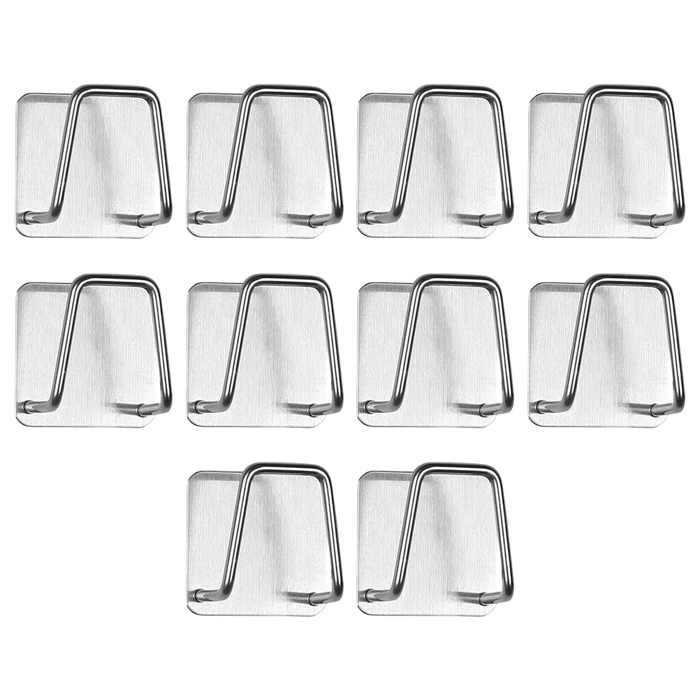 Sponge Rack Hook 10 Pcs Adhesive Holder Kitchen Sink Storage Organizer Shelves Stainless Steel Practical
Sponge Rack Hook 10 Pcs Adhesive Holder Kitchen Sink Storage Organizer Shelves Stainless Steel Practical