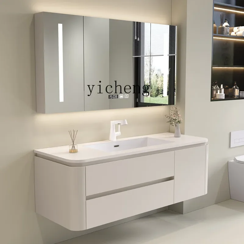 Oak Bathroom Cabinet Combination Modern Slate Seamless Basin Toilet Washbasin Washstand
Oak Bathroom Cabinet Combination Modern Slate Seamless Basin Toilet Washbasin Washstand