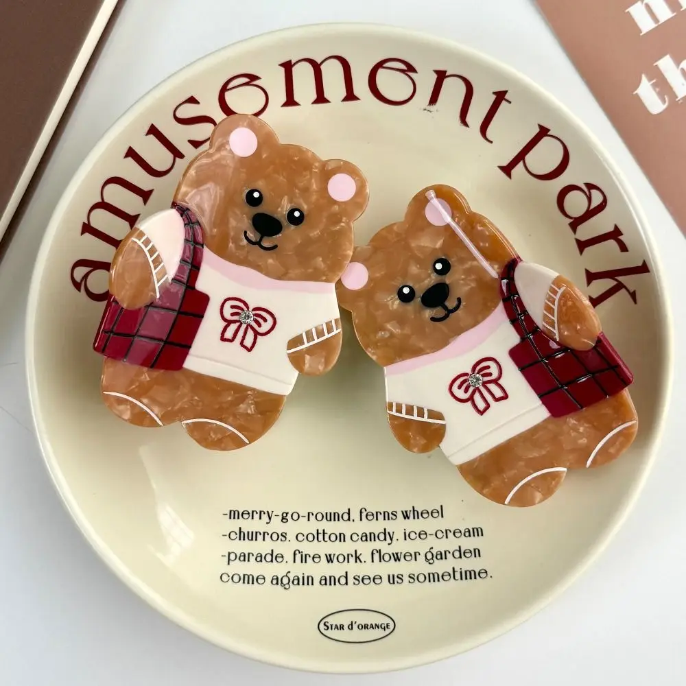 Lovely Korean Style Cartoon Bear Shark Clip Bow Kawaii Cute Hair Carb Clip Creative Sweet Small Hair Claw Female 
Lovely Korean Style Cartoon Bear Shark Clip Bow Kawaii Cute Hair Carb Clip Creative Sweet Small Hair Claw Female