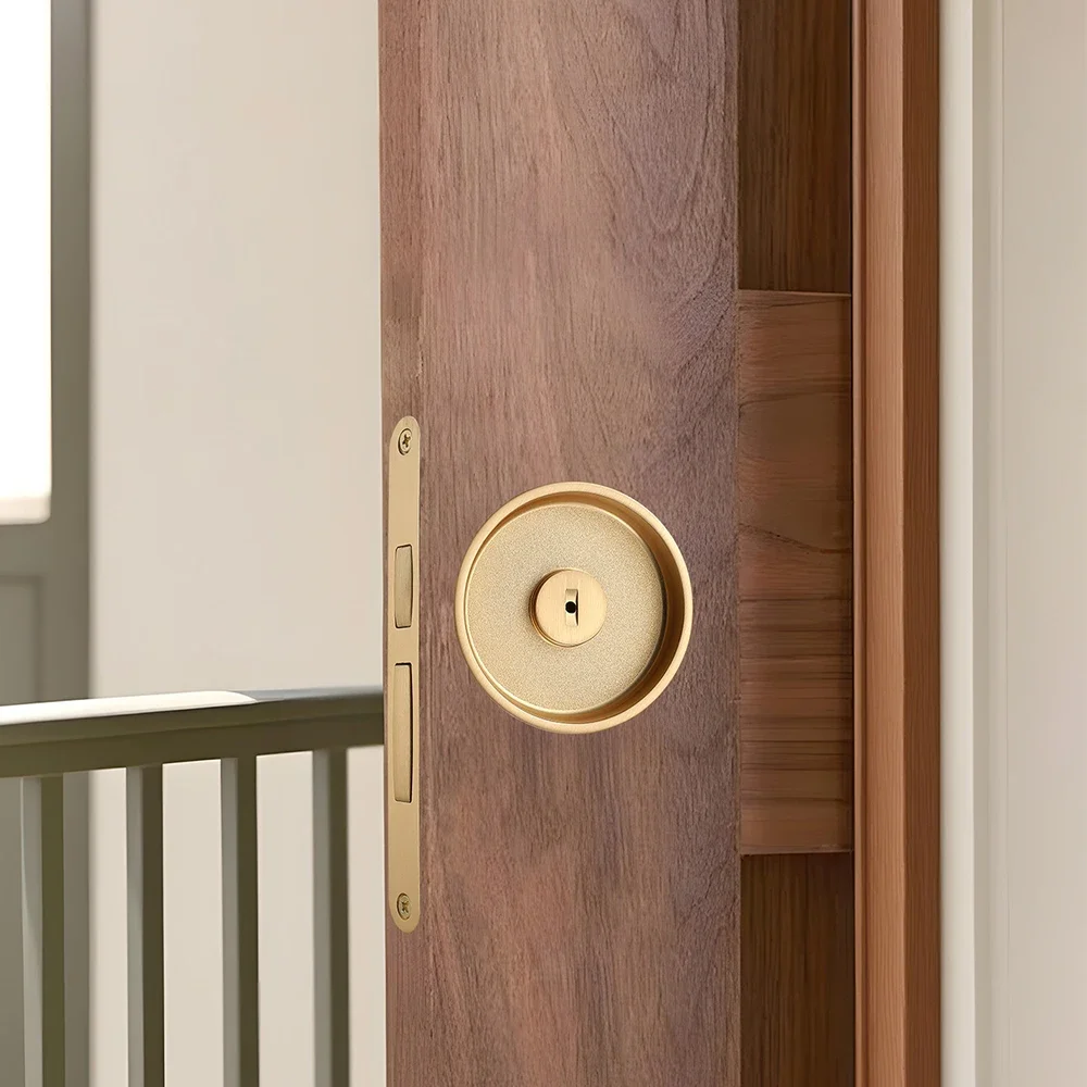 Round Pocket Sliding Door Lock Suitable for Interior Wooden Sliding Doors No Key Press Concealed Handle Emergency Unlock
Round Pocket Sliding Door Lock Suitable for Interior Wooden Sliding Doors No Key Press Concealed Handle Emergency Unlock