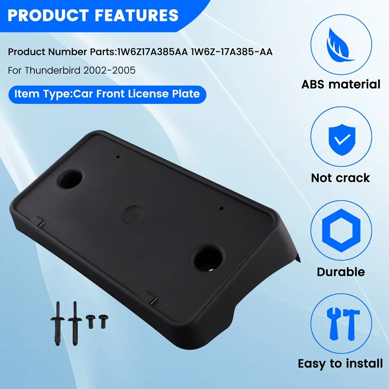 Car Front License Bracket License Plate Panel Frame 1W6Z17A385AA 1W6Z-17A385-AA For Ford Thunderbird 2002-2005
Car Front License Bracket License Plate Panel Frame 1W6Z17A385AA 1W6Z-17A385-AA For Ford Thunderbird 2002-2005