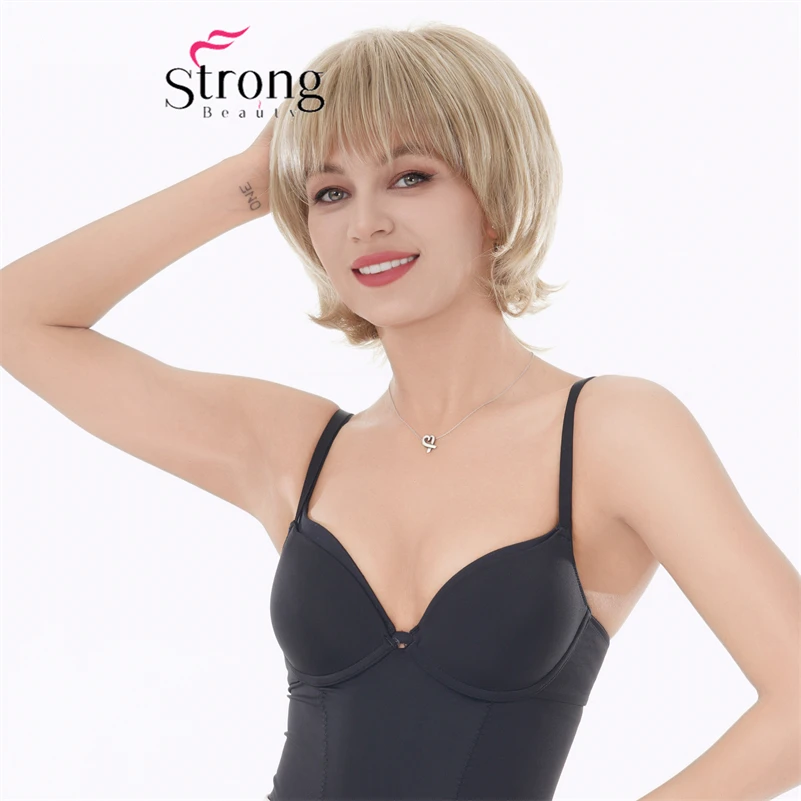 Strongbeauty Short Blonde Pieced out Flip Up Full Synthetic Wig for women COLOUR CHOICES
Strongbeauty Short Blonde Pieced out Flip Up Full Synthetic Wig for women COLOUR CHOICES