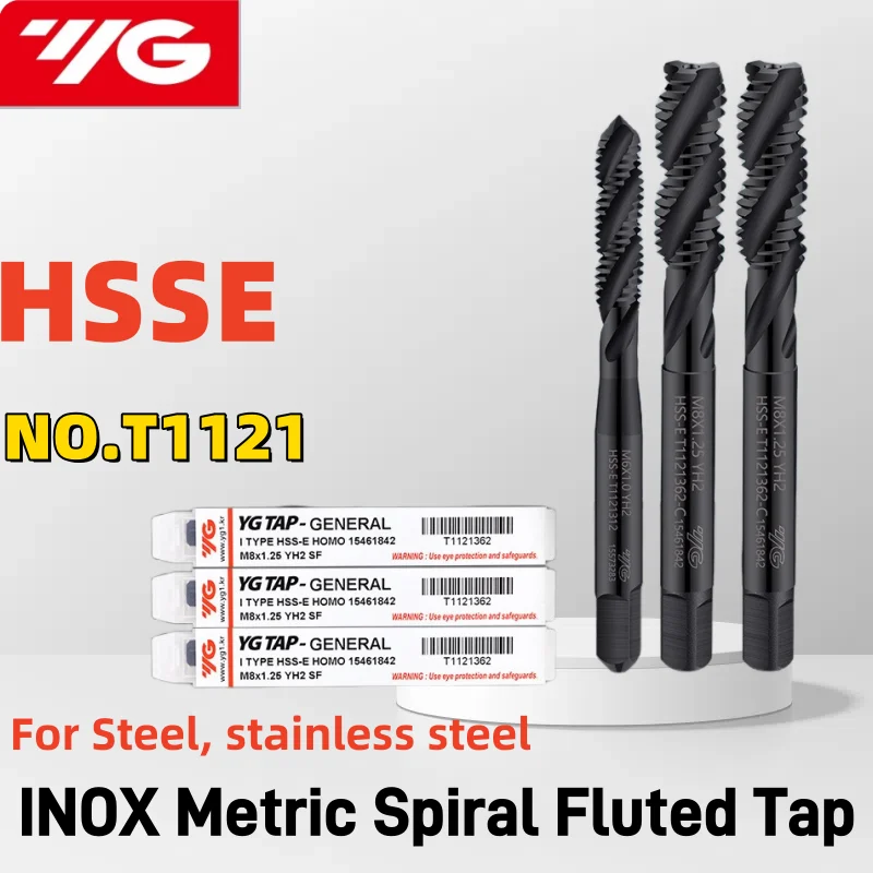1pcs South Korea YG HSSE INOX Metric Spiral Fluted Tap M2M3M4M5M6M8M10M12-M36 Machine Screw Thread Taps For Blind Hole Tapping
1pcs South Korea YG HSSE INOX Metric Spiral Fluted Tap M2M3M4M5M6M8M10M12-M36 Machine Screw Thread Taps For Blind Hole Tapping
