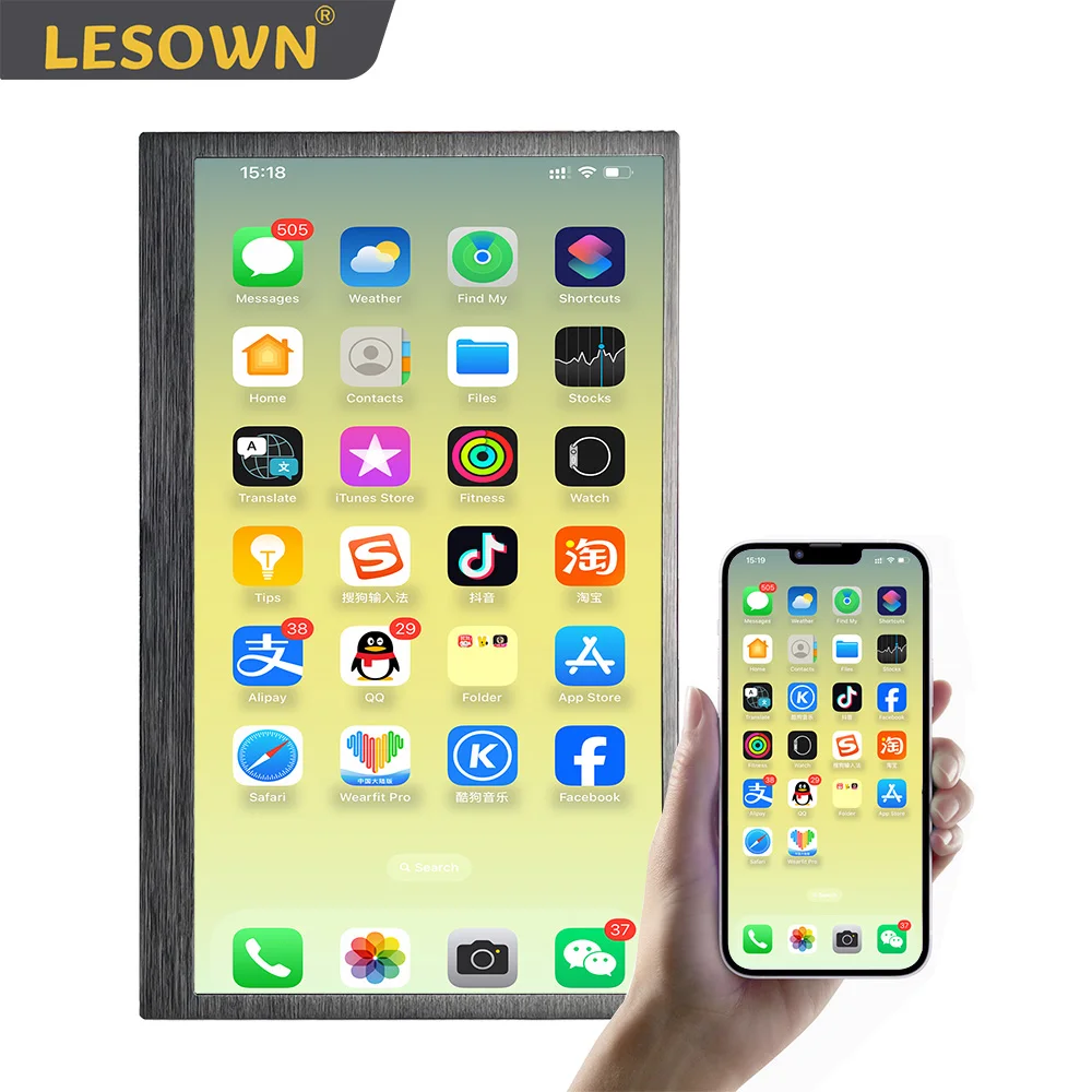 LESOWN 15.6 inch Full Wide Phone Screen Extender IPS 1920x1080 USB Connect 1200:1 Contrast Monitor for iPhone Android Systems
LESOWN 15.6 inch Full Wide Phone Screen Extender IPS 1920x1080 USB Connect 1200:1 Contrast Monitor for iPhone Android Systems