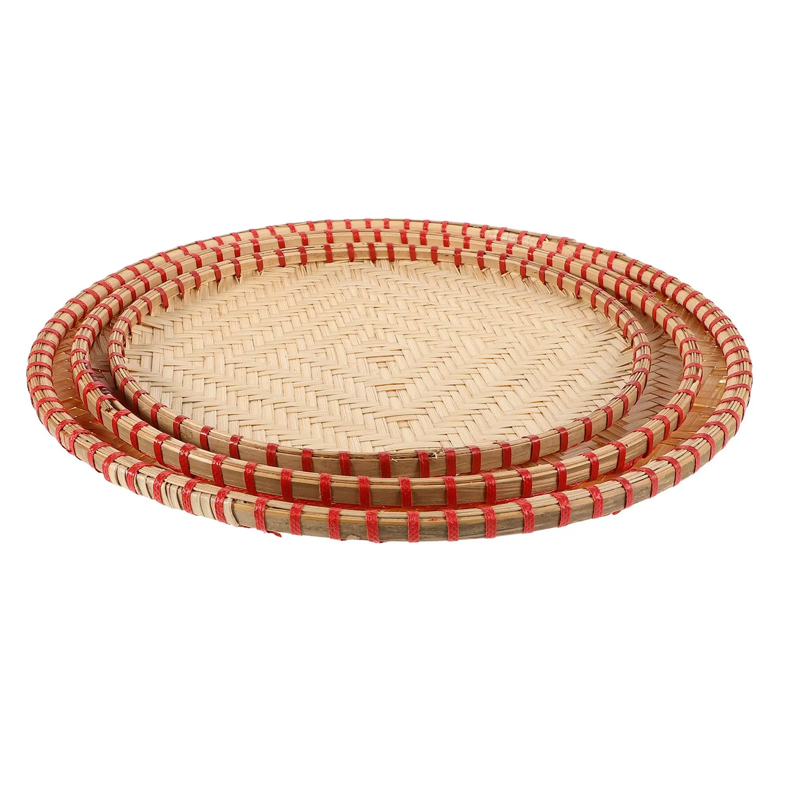 3pcs Bamboo Storage Baskets Handwoven Round Tray for Kitchen Drying Vegetables Serving Snacks Storing Fruits Eco
3pcs Bamboo Storage Baskets Handwoven Round Tray for Kitchen Drying Vegetables Serving Snacks Storing Fruits Eco