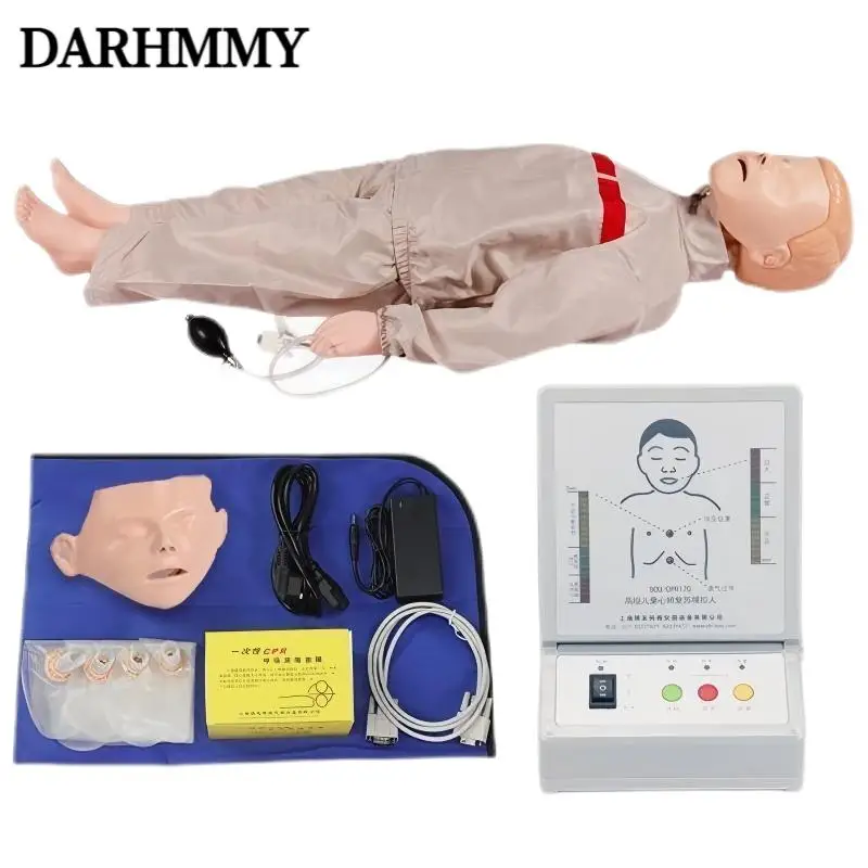 DARHMMY Child CPR Training Manikin Cardiopulmonary Resuscitation Simulates Human First Aid Training Model
DARHMMY Child CPR Training Manikin Cardiopulmonary Resuscitation Simulates Human First Aid Training Model