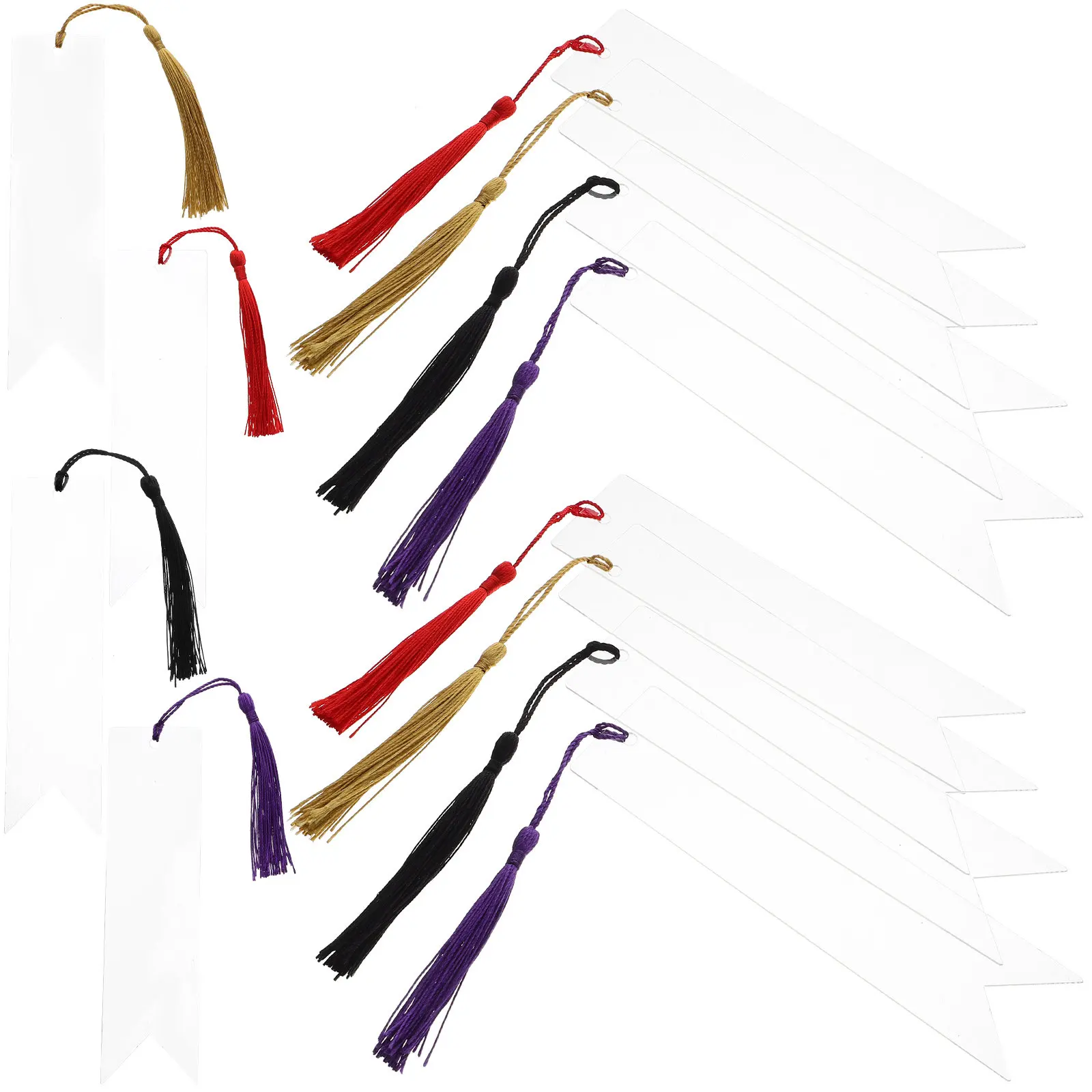 12Pcs Acrylic Bookmark Blanks Clear Sturdy Lightweight Colorful Tassels Design Reading Supply Page Marker for Study Office Home
12Pcs Acrylic Bookmark Blanks Clear Sturdy Lightweight Colorful Tassels Design Reading Supply Page Marker for Study Office Home