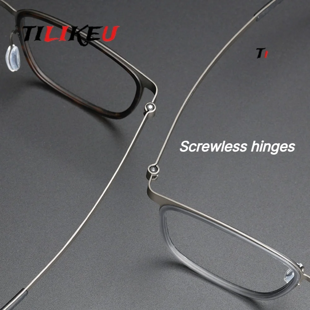 Denmark Replica 9712 Ultra-light Pure Titanium Glasses Frame Retro Large Square Frame Eyeglasses Men's Classic Screwless Eyewear
Denmark Replica 9712 Ultra-light Pure Titanium Glasses Frame Retro Large Square Frame Eyeglasses Men's Classic Screwless Eyewear