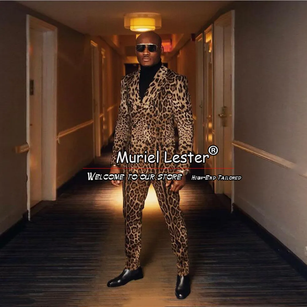 Smart CasualMen Suits 2 Pieces Uniquet Leopard Print Jacket Pants Groom Wedding Tuxedos Custom Made Prom Party Blazer Sets 2024
Smart CasualMen Suits 2 Pieces Uniquet Leopard Print Jacket Pants Groom Wedding Tuxedos Custom Made Prom Party Blazer Sets 2024