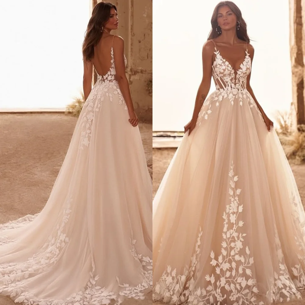 Customized Modern Tulle Wedding Dresses Sexy V-Neck Sleeveless Dresses Wedding Dresses Temperament Bespoke Occasion Gown 
Customized Modern Tulle Wedding Dresses Sexy V-Neck Sleeveless Dresses Wedding Dresses Temperament Bespoke Occasion Gown