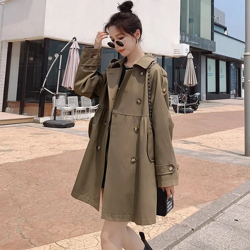 A-line Windbreaker Coat Women's Spring Autumn 2023 New Korean Version Popular British Cute Age Reducing Versatile Mid Length Top
A-line Windbreaker Coat Women's Spring Autumn 2023 New Korean Version Popular British Cute Age Reducing Versatile Mid Length Top