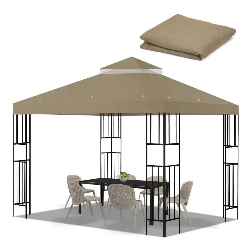 FT Gazebo Top, Canopy Cover Double Tiered Outdoor BBQ Roof Cover Grill Shelter
FT Gazebo Top, Canopy Cover Double Tiered Outdoor BBQ Roof Cover Grill Shelter
