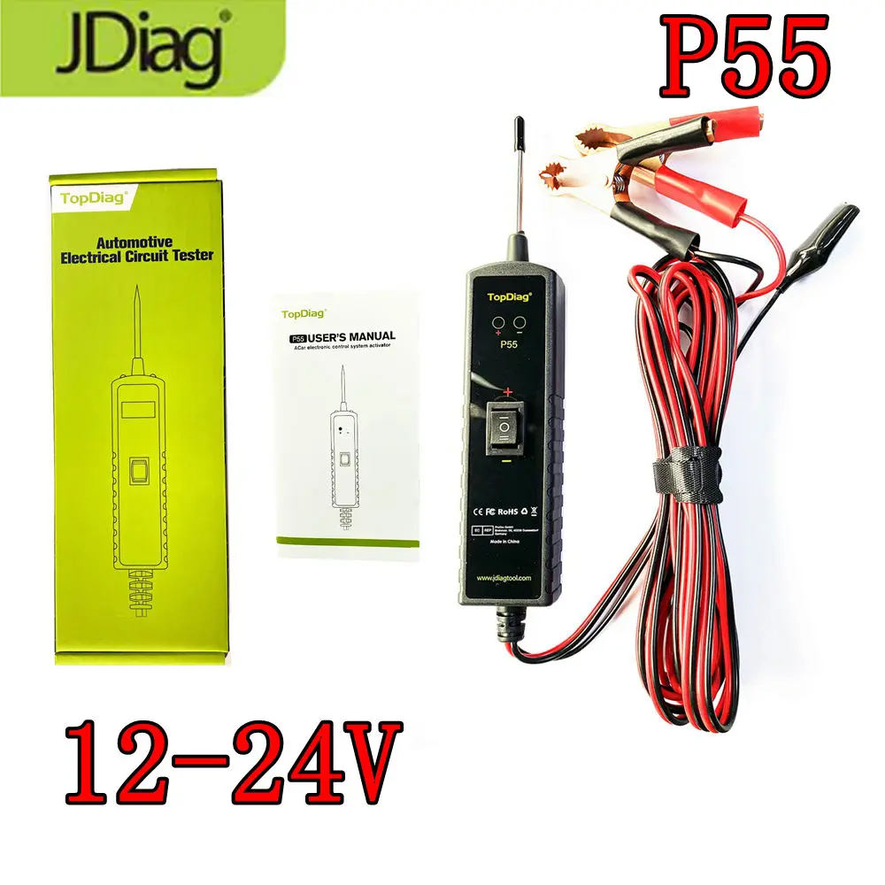 12-24 В P55 TopDiag автомобильный тестер электрических цепей мотоциклетный тестер силовой зонд анализатор тока тест автомобильный диагностический инструмент
12-24 В P55 TopDiag автомобильный тестер электрических цепей мотоциклетный тестер силовой зонд анализатор тока тест автомобильный диагностический инструмент