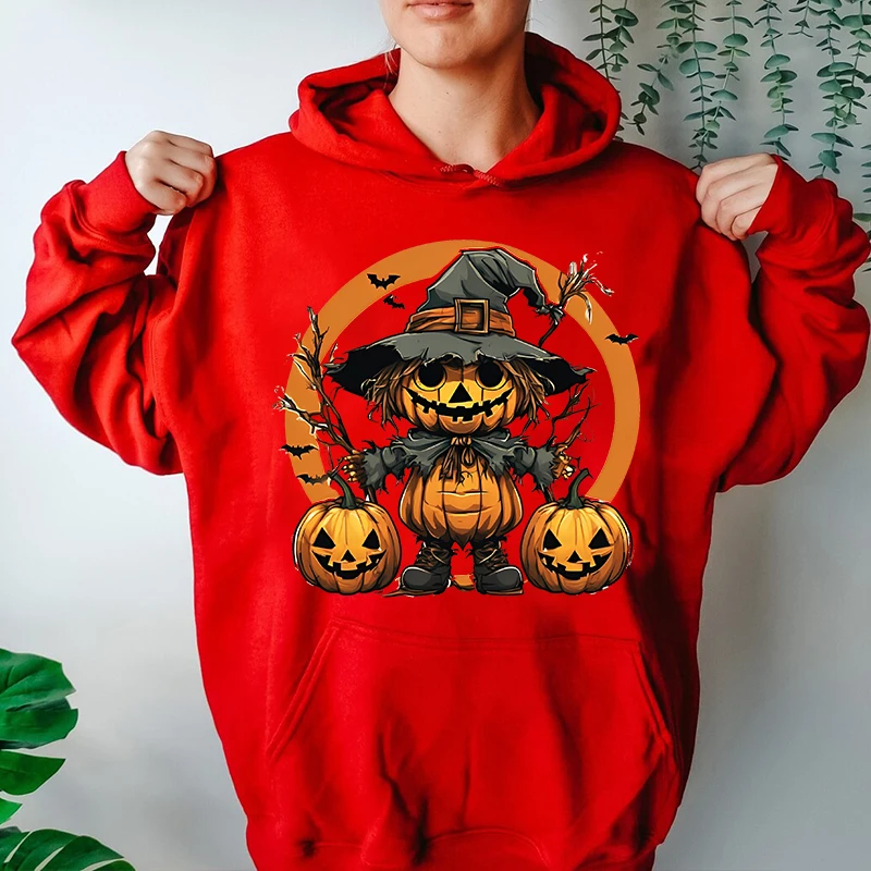 Halloween Pumpkin Scarecrow Printed Women's Autumn and Winter Hoodies Plus Velvet Sweater Loose Tops
Halloween Pumpkin Scarecrow Printed Women's Autumn and Winter Hoodies Plus Velvet Sweater Loose Tops