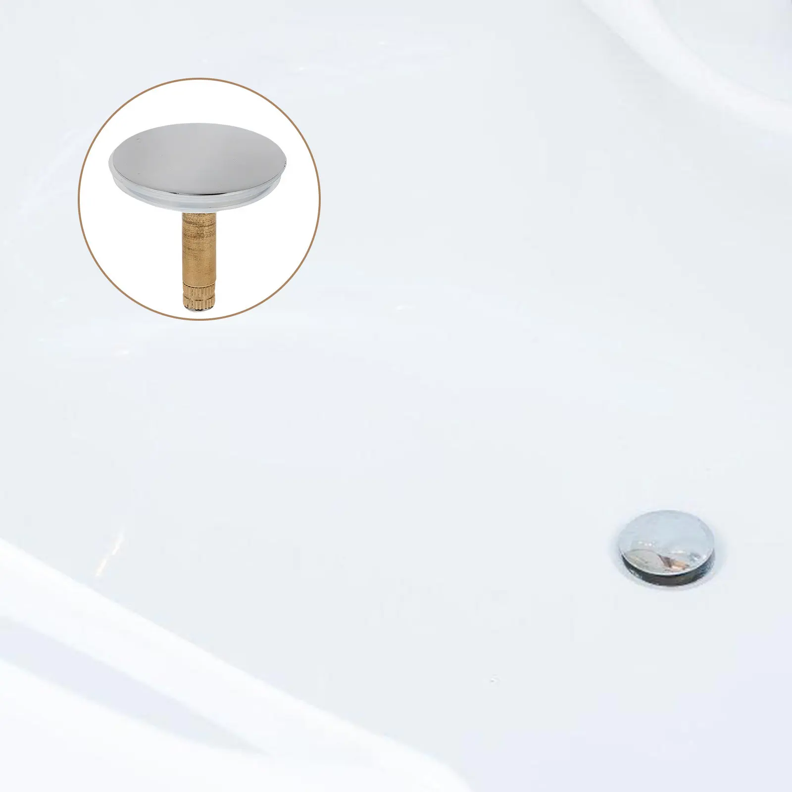 Copper and Plastic Bath Tub Drain Stopper with Silicone Sealing Ring Fast Rotating Seal Drain Easy Install Remove Anti-Block
Copper and Plastic Bath Tub Drain Stopper with Silicone Sealing Ring Fast Rotating Seal Drain Easy Install Remove Anti-Block