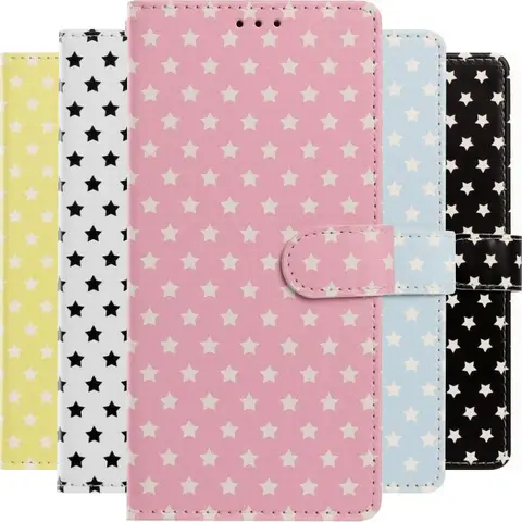 Étui de téléphone en cuir pour Samsung Galaxy J710 J7 J3 J5 2016 A3 A5 2017 A8 A7 A6 Plus 2018 F06 F16 5G, Coque portefeuille peinte aux couleurs des étoiles