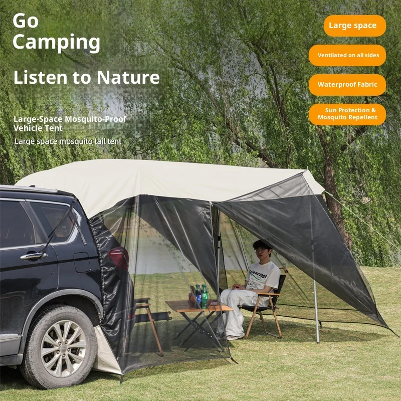 Waterproof SUV RV Tent for Car Side Canopy Awning with Mosquito Net-Four-Season Nylon 2000-3000mm One Bedroom Outdoor Use
Waterproof SUV RV Tent for Car Side Canopy Awning with Mosquito Net-Four-Season Nylon 2000-3000mm One Bedroom Outdoor Use