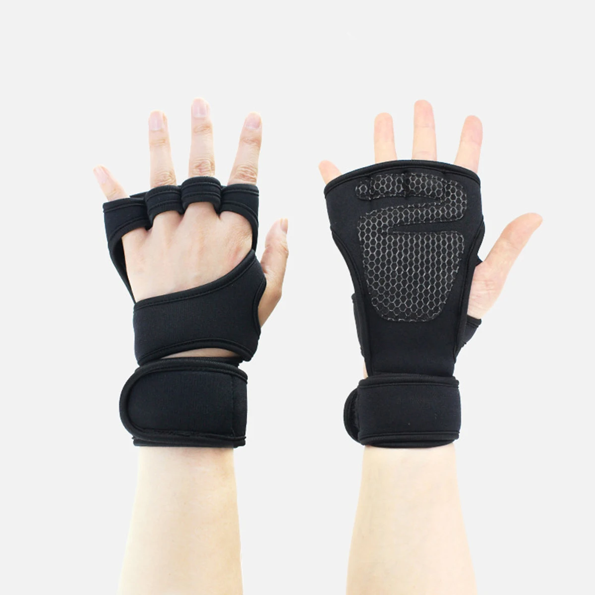Sports Weight Lifting Gym Gloves Half Finger Anti-Skid Fitness Durable Silicone Nylon Breathable Reusable Black Size
Sports Weight Lifting Gym Gloves Half Finger Anti-Skid Fitness Durable Silicone Nylon Breathable Reusable Black Size