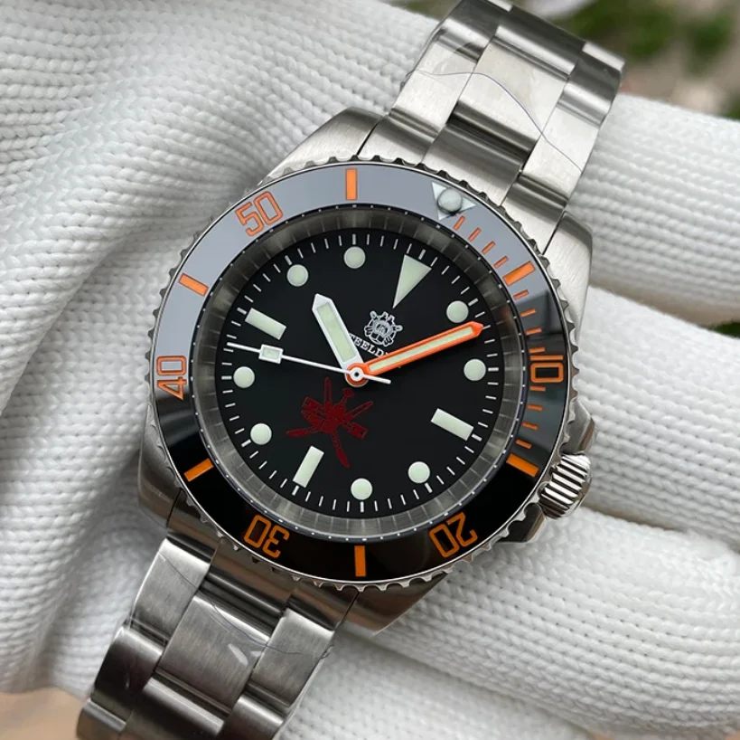 Мужские автоматические часы STEELDIVE, 41 мм, механические наручные часы для дайвера, 20 АТМ, водонепроницаемые, C3, светящийся сапфир, NH35, керамический безель
Мужские автоматические часы STEELDIVE, 41 мм, механические наручные часы для дайвера, 20 АТМ, водонепроницаемые, C3, светящийся сапфир, NH35, керамический безель