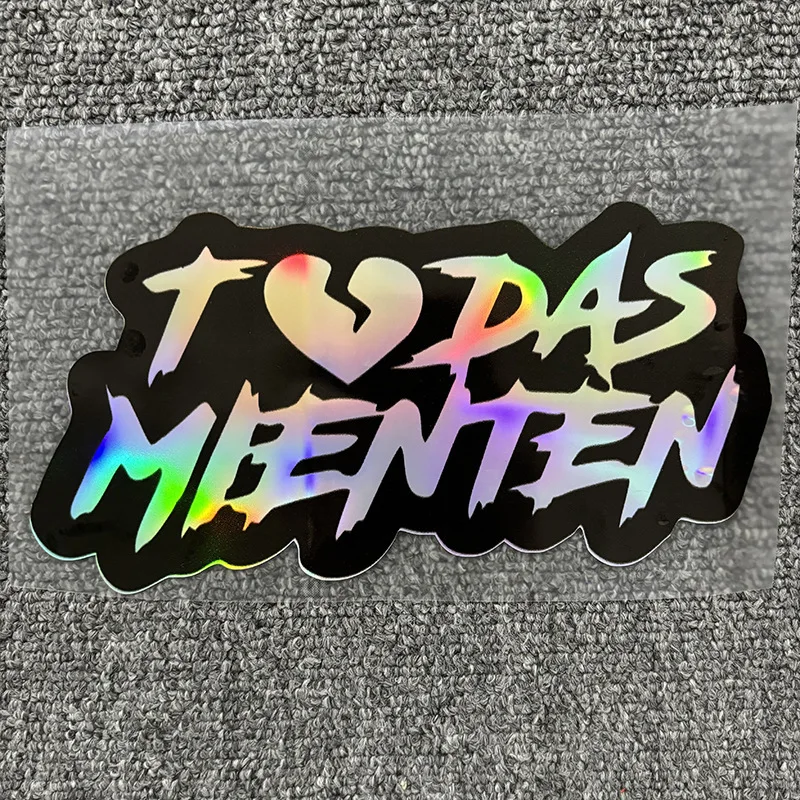 15x8cm Colorful Laser Car Sticker - TODAS MIENTEN English Motorcycle Decal - DIY Decorative Side Panel and Fuel Tank Sticker
15x8cm Colorful Laser Car Sticker - TODAS MIENTEN English Motorcycle Decal - DIY Decorative Side Panel and Fuel Tank Sticker
