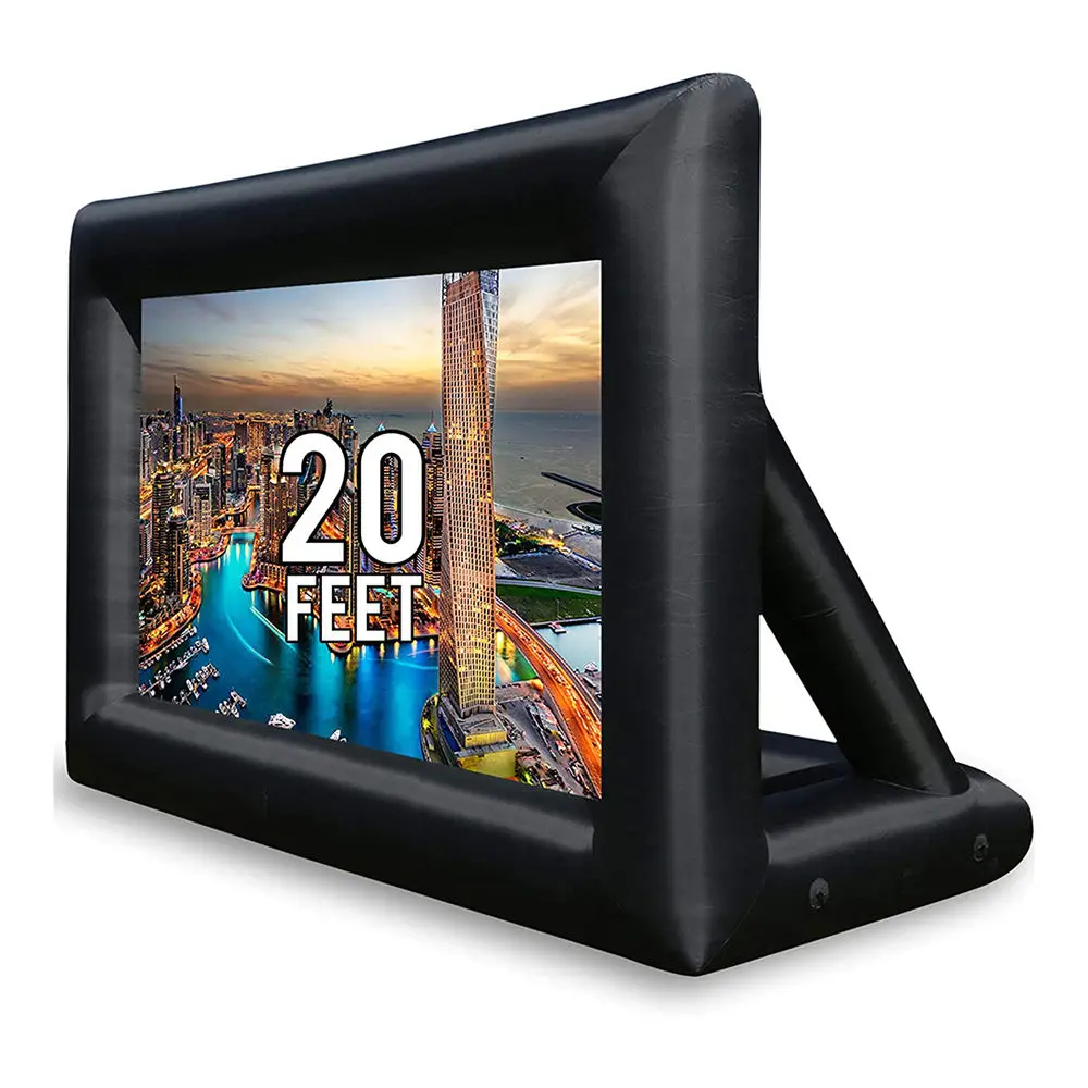 Home Theater 18FT/20FT Inflatable Movie Projector Screen Professional PVC Screen with 250w Blower 16:9 Cinema for Movie Camping
Home Theater 18FT/20FT Inflatable Movie Projector Screen Professional PVC Screen with 250w Blower 16:9 Cinema for Movie Camping