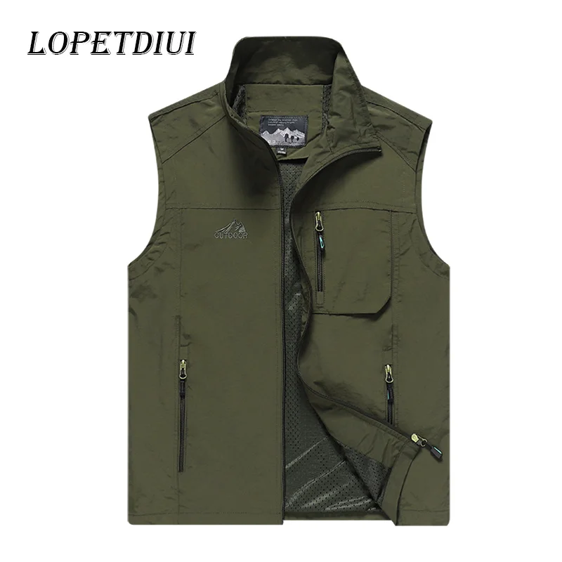 2023 New Men Spring Autumn Fashion Casual Outdoor Mountaineering Breathbale Vest Thin Waistcoat Fishing
2023 New Men Spring Autumn Fashion Casual Outdoor Mountaineering Breathbale Vest Thin Waistcoat Fishing