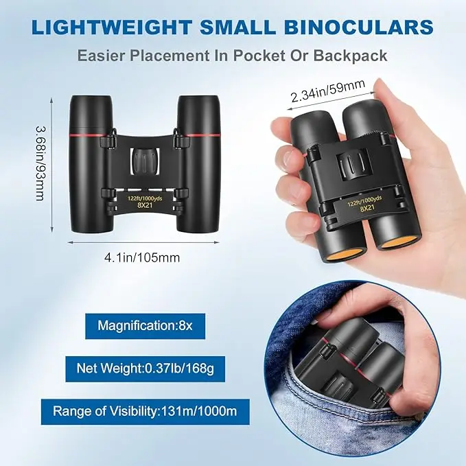 8X25 Monocular Telescope High Definition Waterproof BAK4 Prism Foldable Portable Binoculars for Outdoor Camping Bird Watching
8X25 Monocular Telescope High Definition Waterproof BAK4 Prism Foldable Portable Binoculars for Outdoor Camping Bird Watching