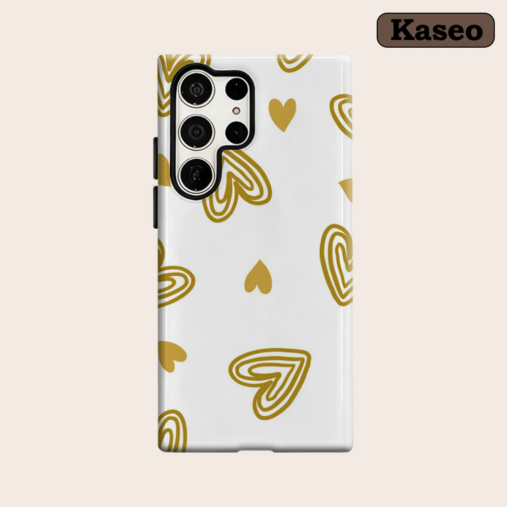 Kaseo Phone Case for Samsung Galaxy S26 S25 Ultra S24 S23 Ultra Plus Shockproof Double Layer Golden Line Heart Cover
Kaseo Phone Case for Samsung Galaxy S26 S25 Ultra S24 S23 Ultra Plus Shockproof Double Layer Golden Line Heart Cover