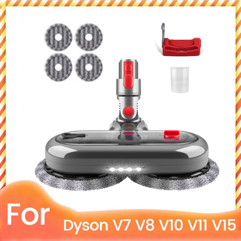 Электрическая насадка для швабры для пола для пылесоса Dyson V7 V8 V10 V11 V15, детали с 4 подушечками для швабры и замком переключателя
Электрическая насадка для швабры для пола для пылесоса Dyson V7 V8 V10 V11 V15, детали с 4 подушечками для швабры и замком переключателя