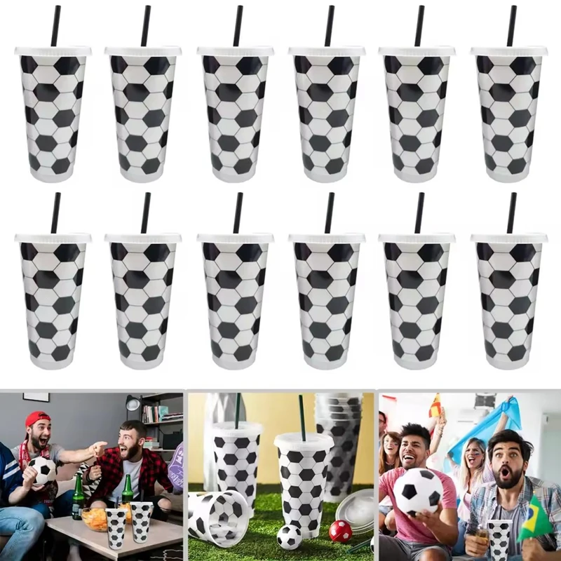 6Pcs Reusable Plastic Soccer Cups with Lid and Straw Kids Football Party Favors Gift Sports Themed Birthday Decoration Supplies
6Pcs Reusable Plastic Soccer Cups with Lid and Straw Kids Football Party Favors Gift Sports Themed Birthday Decoration Supplies