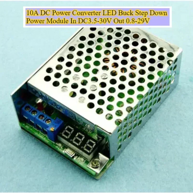 1set 300W step-down module 10A adjustable voltage regulator power board DC3.5-30 rpm DC0.8-29V with digital display and casing
1set 300W step-down module 10A adjustable voltage regulator power board DC3.5-30 rpm DC0.8-29V with digital display and casing