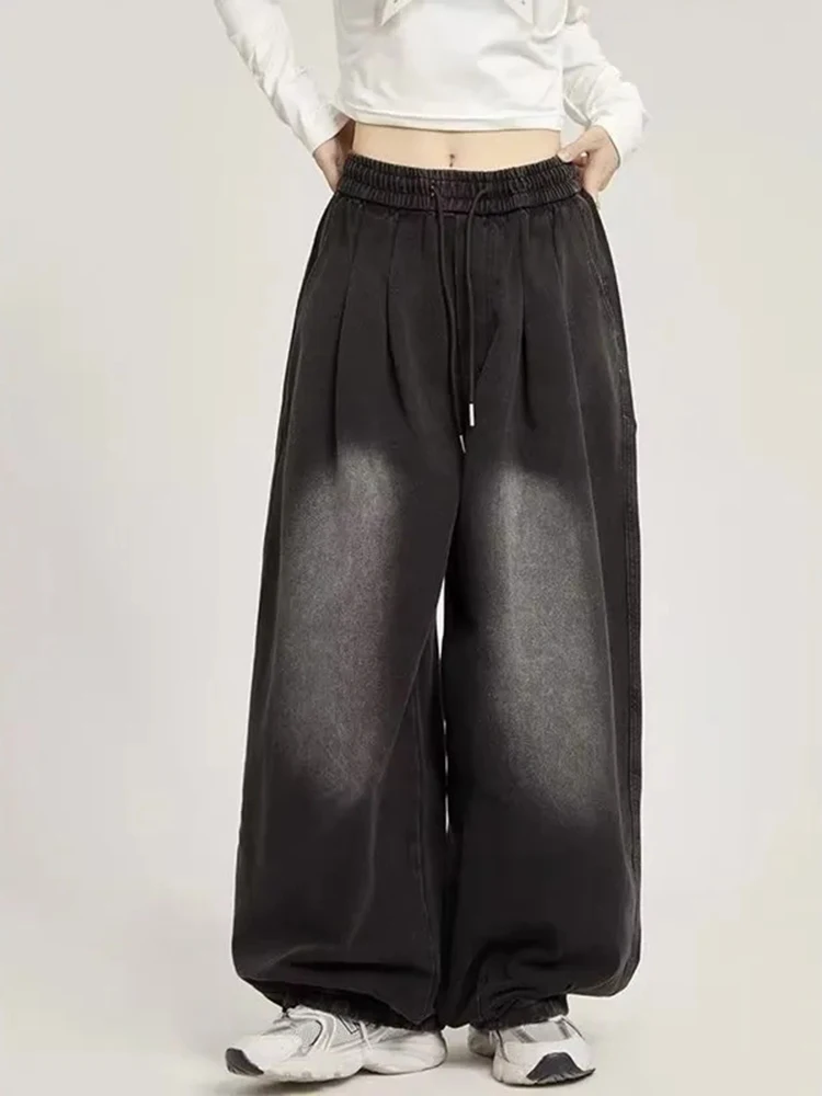 Japanese Streetwear Women Jeans Vintage Oversize High Waist Drawstring Denim Pants Loose Casual Hottie Straight Wide Leg Trouser
Japanese Streetwear Women Jeans Vintage Oversize High Waist Drawstring Denim Pants Loose Casual Hottie Straight Wide Leg Trouser