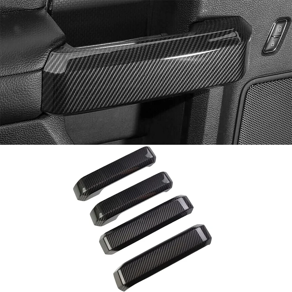 For F150 Inner Door Handle Cover Trim Carbon Fiber Interior Decoration Accessories for Ford F150 2015-2020
For F150 Inner Door Handle Cover Trim Carbon Fiber Interior Decoration Accessories for Ford F150 2015-2020