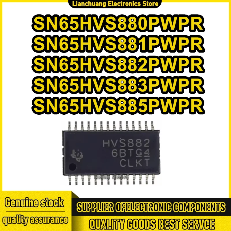 SN65HVS880PWPR SN65HVS881PWPR SN65HVS882PWPR SN65HVS883PWPR SN65HVS885PWPR HTSSOP-28 IC Chip 100% New Original in stock
SN65HVS880PWPR SN65HVS881PWPR SN65HVS882PWPR SN65HVS883PWPR SN65HVS885PWPR HTSSOP-28 IC Chip 100% New Original in stock