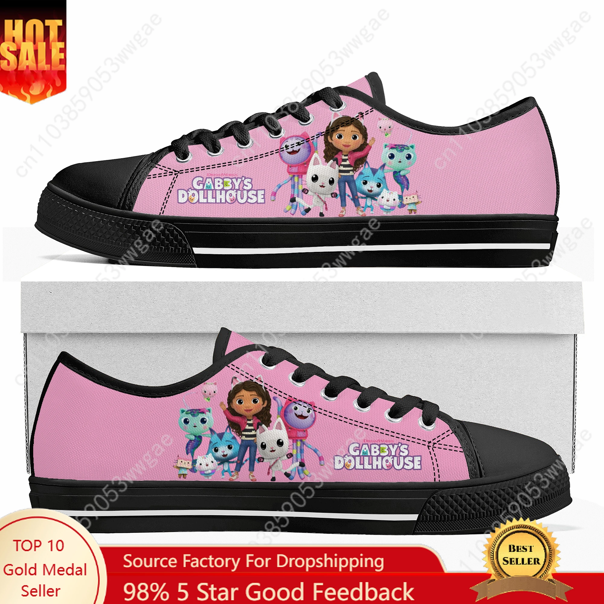 Gabby's Dollhouse Low Top Sneakers Mens Womens Teenagers Canvas Sneaker Comfortable Casual Couple Shoes Cartoon Customized Shoes
Gabby's Dollhouse Low Top Sneakers Mens Womens Teenagers Canvas Sneaker Comfortable Casual Couple Shoes Cartoon Customized Shoes
