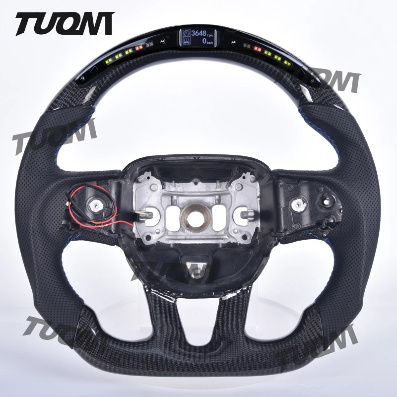 LED Display Carbon Fiber Steering Wheel For Dodge HELLCAT Challenger Charger SRT
LED Display Carbon Fiber Steering Wheel For Dodge HELLCAT Challenger Charger SRT
