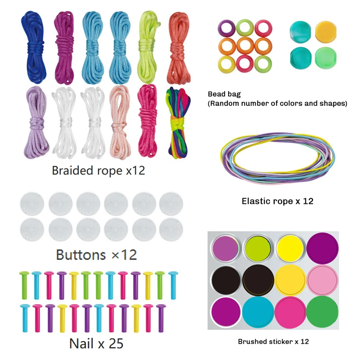 A32P_DIY Hand Rope Braider Set, Adjustable Bracelets for Kids Woven Friendship Bracelets for Girls and Boys
A32P_DIY Hand Rope Braider Set, Adjustable Bracelets for Kids Woven Friendship Bracelets for Girls and Boys
