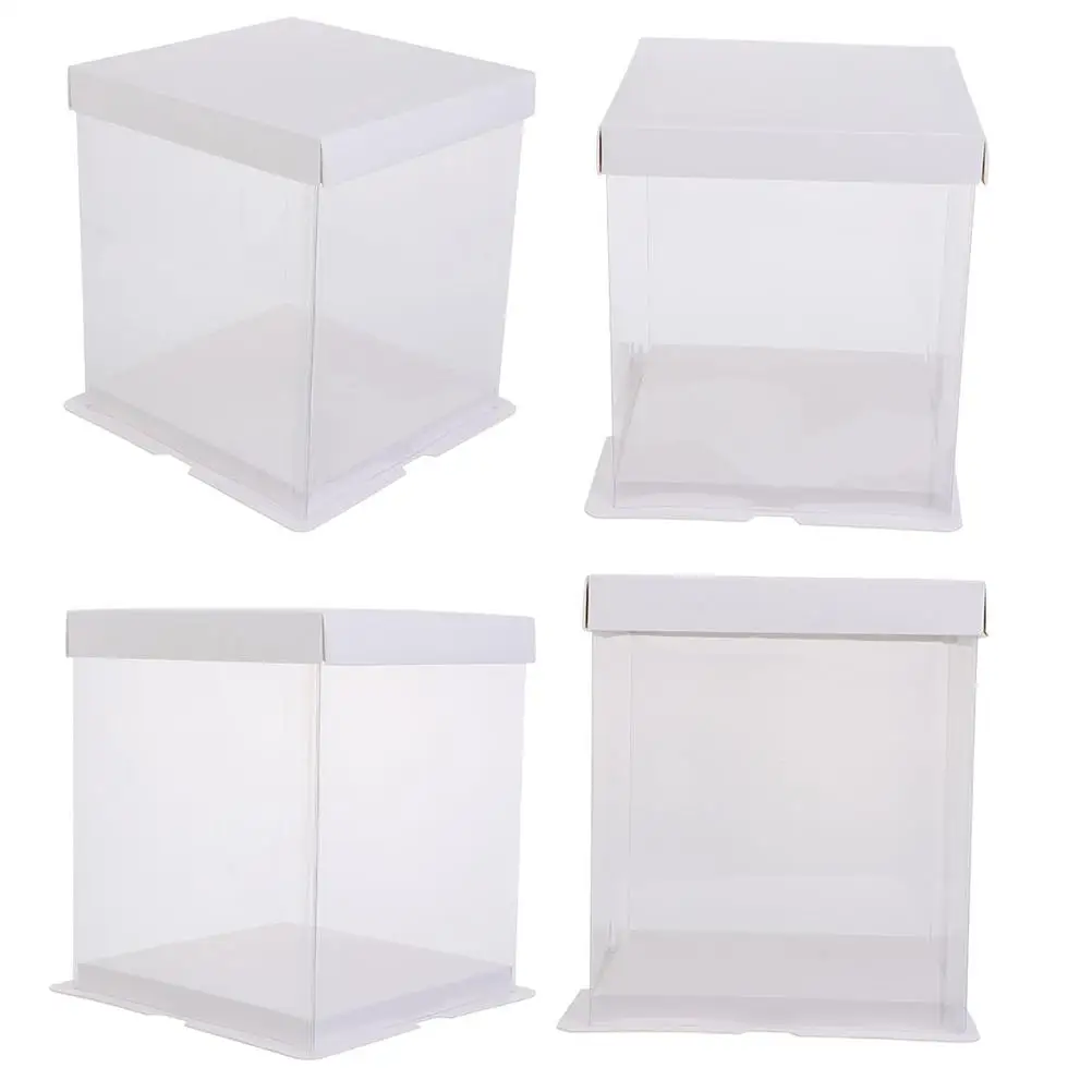 4Pcs 6Inches Food Grade White Card PET Transparent Birthday Transparent Cake Holder Party Packaging Holder Cake Carrier
4Pcs 6Inches Food Grade White Card PET Transparent Birthday Transparent Cake Holder Party Packaging Holder Cake Carrier