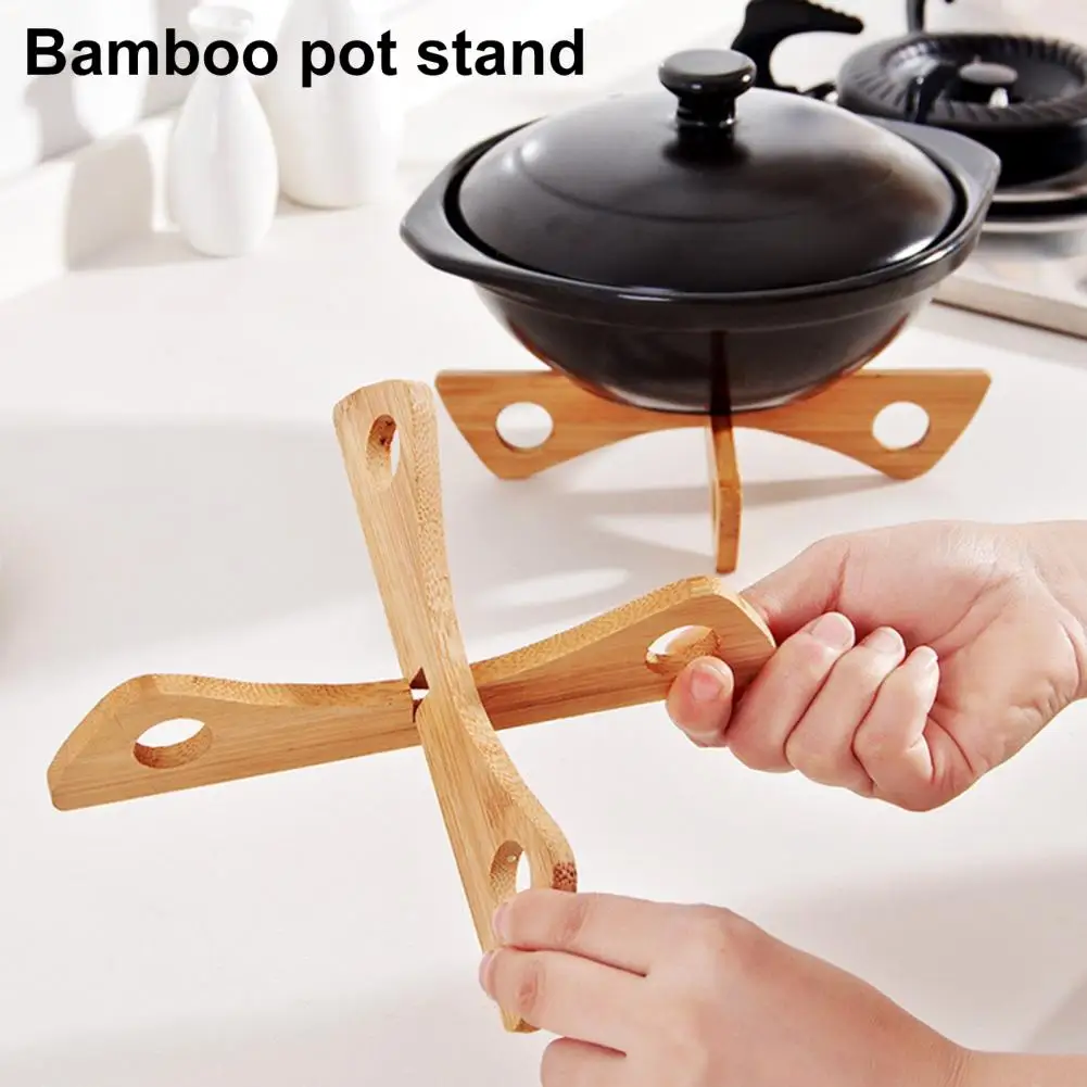Bamboo Pot Holder Heat-Resistant Cross Trivet for Pans Bowls Hot Dishes Natural Wooden Cooling Rack with Hanging Hole
Bamboo Pot Holder Heat-Resistant Cross Trivet for Pans Bowls Hot Dishes Natural Wooden Cooling Rack with Hanging Hole