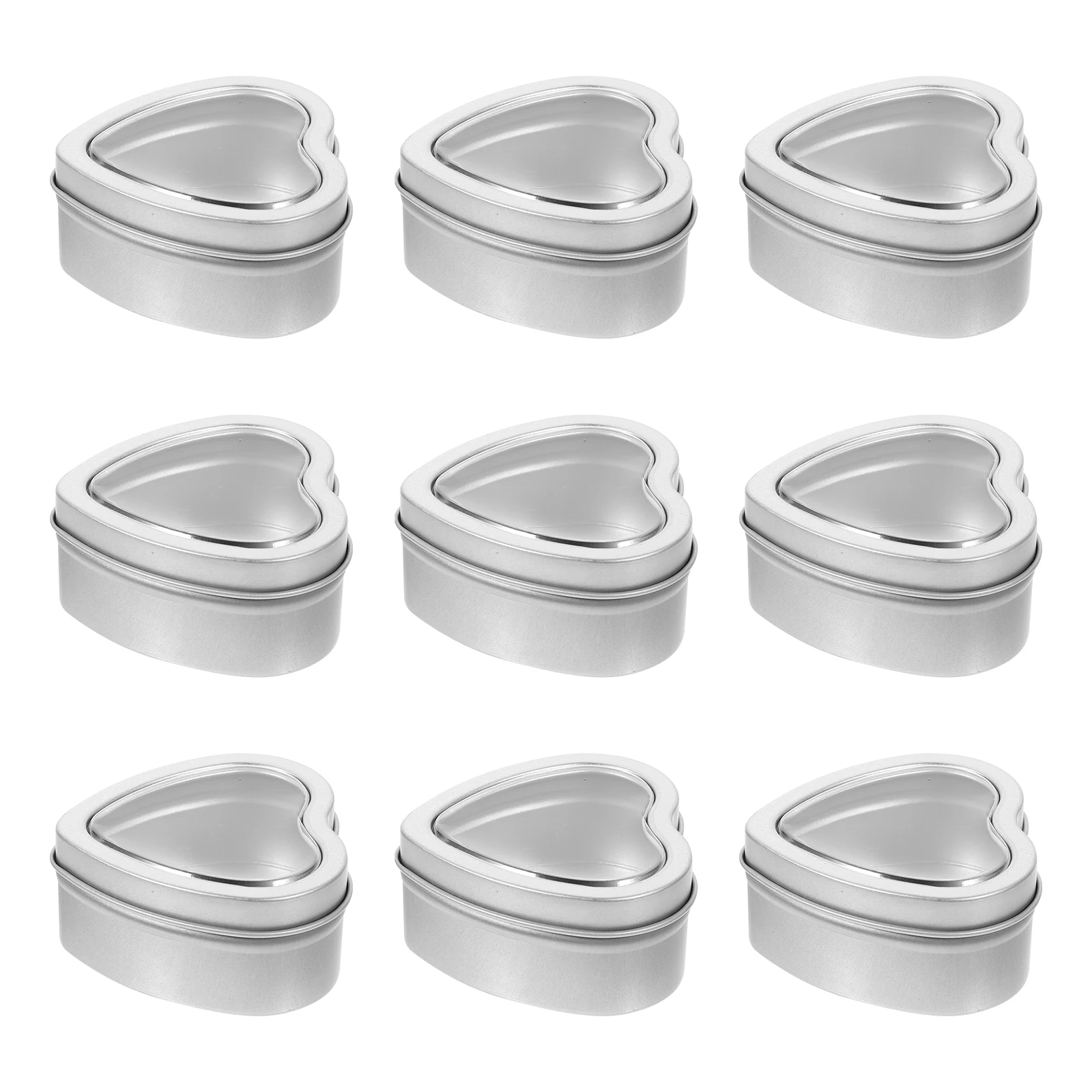 10 Pcs Heart Shaped Metal Tins Lids Empty Containers Storage Canister Candy Boxes Tinplate Cases Jewelry Boxes
10 Pcs Heart Shaped Metal Tins Lids Empty Containers Storage Canister Candy Boxes Tinplate Cases Jewelry Boxes