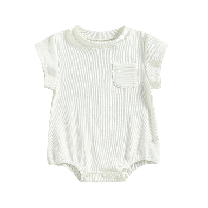 Newborn Baby Summer Romper Casual Short Sleeve Round Neck Solid Color Loose Bodysuit
Newborn Baby Summer Romper Casual Short Sleeve Round Neck Solid Color Loose Bodysuit