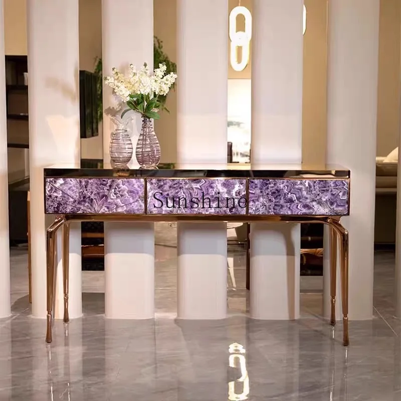 Italian light luxury stone entrance cabinet, villa luxury entrance hall decorative cabinet
Italian light luxury stone entrance cabinet, villa luxury entrance hall decorative cabinet