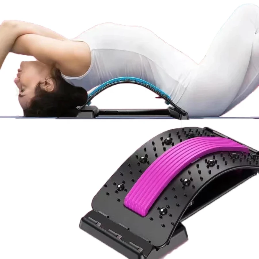 Lumbar massage pad; back massager; fitness lumbar support; lumbar stretcher 
Lumbar massage pad; back massager; fitness lumbar support; lumbar stretcher