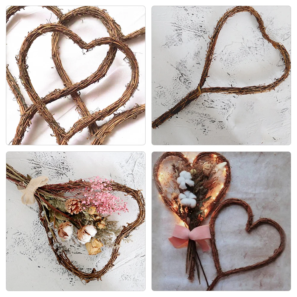2 Pcs Heart Shaped Rattan Wreath DIY Garland Flower Circle Hoops 15cm Diameter 10cm Handle Wedding Valentines Day Birthday
2 Pcs Heart Shaped Rattan Wreath DIY Garland Flower Circle Hoops 15cm Diameter 10cm Handle Wedding Valentines Day Birthday