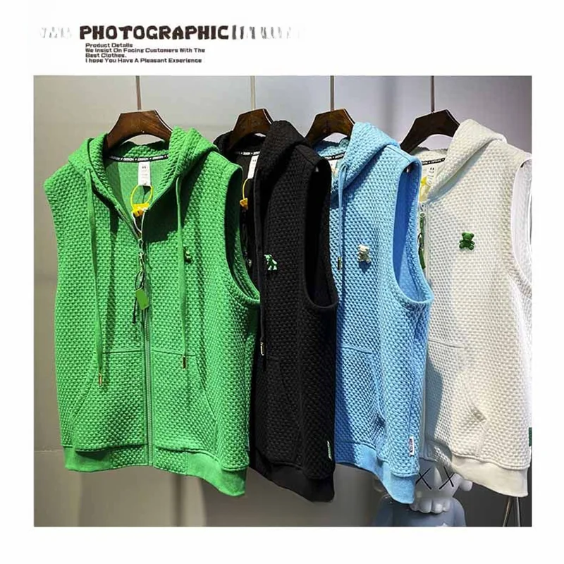 Large Size Hoodie Vest ex Svel Jaet Bear Pattern Faion Design Casual Wear for Teens Summer Season f High Collar
Large Size Hoodie Vest ex Svel Jaet Bear Pattern Faion Design Casual Wear for Teens Summer Season f High Collar