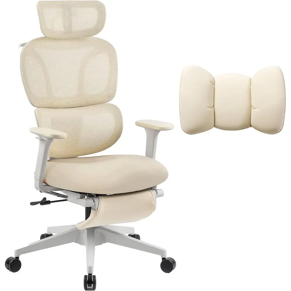 Миниатюрное эргономичное офисное кресло со съемной поясничной опорой, крючком для одежды, регулируемым подголовником, подлокотниками из полиуретана, облачной подушкой и подставкой для ног
Миниатюрное эргономичное офисное кресло со съемной поясничной опорой, крючком для одежды, регулируемым подголовником, подлокотниками из полиуретана, облачной подушкой и подставкой для ног