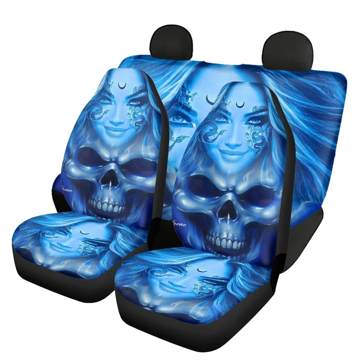 Blue Skull Girl Car Seat Cover Printed Heavy-Duty Nonslip Auto Interior Seat Covers for Women Fashion Design Front/Back Seat
Blue Skull Girl Car Seat Cover Printed Heavy-Duty Nonslip Auto Interior Seat Covers for Women Fashion Design Front/Back Seat