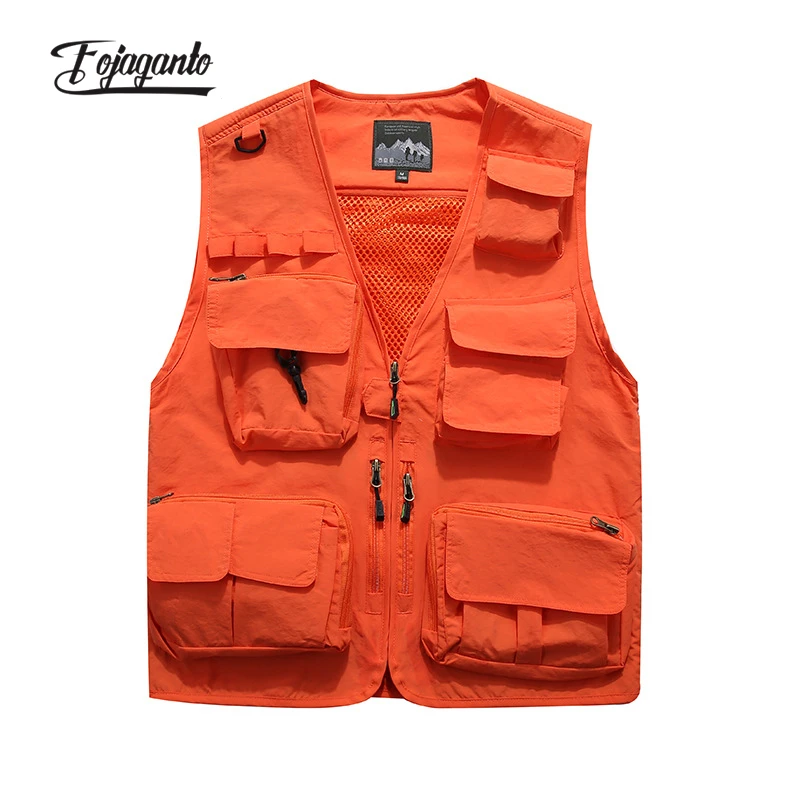 FOJAGANTO Spring Men's Vest Multi-Pocket Thin Trend Mesh Breathable Detachable Waistcoat Outdoor Fishing Casual Vest Male
FOJAGANTO Spring Men's Vest Multi-Pocket Thin Trend Mesh Breathable Detachable Waistcoat Outdoor Fishing Casual Vest Male