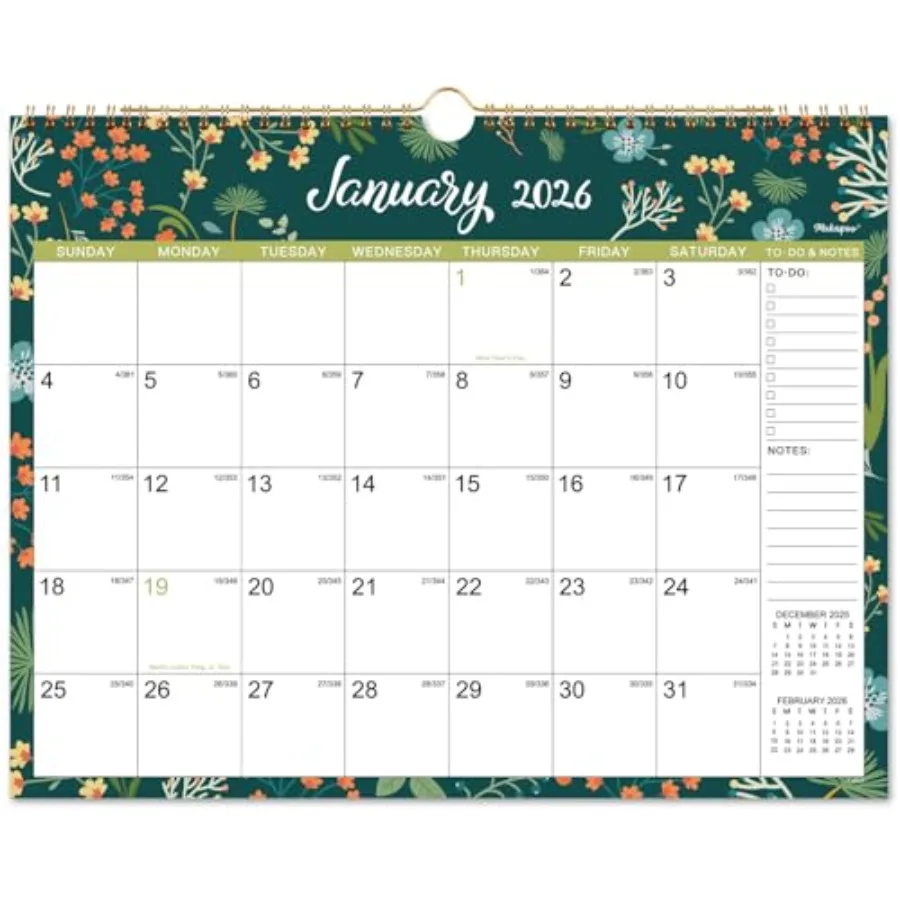 Календарь на 2026 Настенный календарь на 2026 января 2026 декабрь 2026 Настенный календарь на 2026 11,6 x 14,8 дюйма с двойным переплетом Джулианские финики Большой блок N
Календарь на 2026 Настенный календарь на 2026 января 2026 декабрь 2026 Настенный календарь на 2026 11,6 x 14,8 дюйма с двойным переплетом Джулианские финики Большой блок N