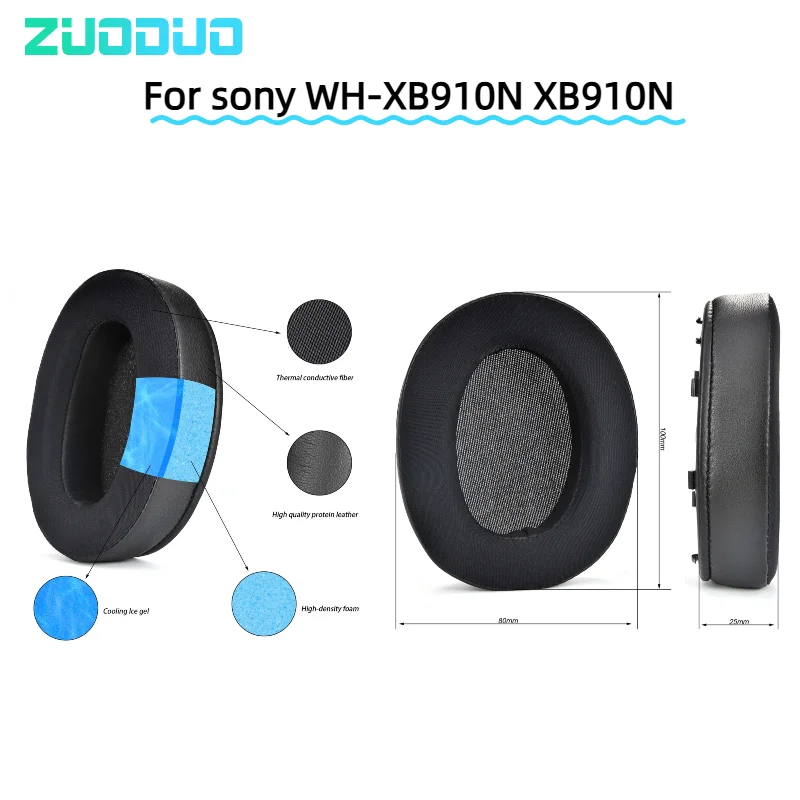 Replacement Ear Pads for sony WH-XB910N XB910N Headphones Headset Cooling Gel With Buckle Soft Foam Ear Cushions
Replacement Ear Pads for sony WH-XB910N XB910N Headphones Headset Cooling Gel With Buckle Soft Foam Ear Cushions
